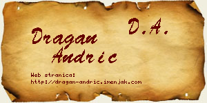 Dragan Andrić vizit kartica